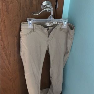 Women’s khaki skinny jeans
